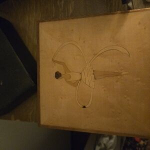 Wooden Ballerina Music Box Plays Swan Lake